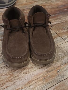 Men's Casual Suede Moc Toe Chukka - Brown